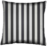 Canvas goods: Sunbrella outdoor cushion - yacht stripe black