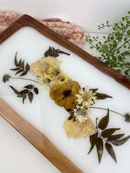 Floral Trays And Boards: Wooden tray
