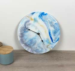 Blue and gold clock