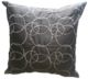 Charcoal Embroidered Circles Cushion