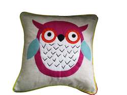 Owl Applique Cushion