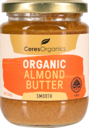 Health food wholesaling: Organic Almond Butter, Smooth - 220g