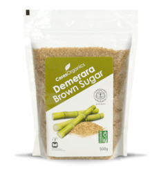 Health food wholesaling: Organic Demerara Brown Sugar - 500g