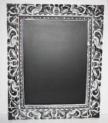 All: Chalkboard in a carved frame - Black