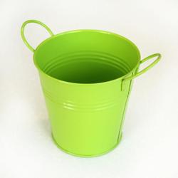 Metal bucket - lime
