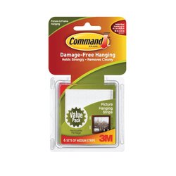 3m command strips value pack - 8 sets of medium strips