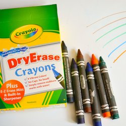 Crayola dry erase crayons