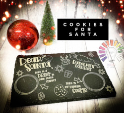 NZ themed cookies for Santa plate
