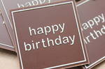 Chocolate: Happy birthday design - singles