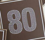80th design chocolates - singles