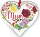 Vintage Floral Mum Heart
