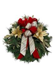 Wreaths: Red & Gold Wreath