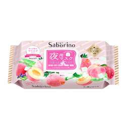 Frontpage: BCL Saborino 5 in 1 Moisture Night Mask Peach Aloe 28 sheets