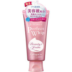 Shiseido Senka Perfect Whip beauty foam Facial cleanser Collagen in 120g