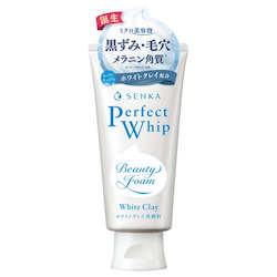 Shiseido Senka Perfect Whip beauty foam Facial cleanser white clay 120g