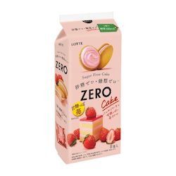 20%off sale LOTTE Zero sugar free cake strawberry flavor 8 pieces