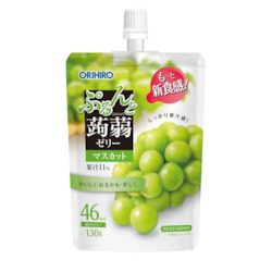 Frontpage: orihiro konjac juice jelly green grape flavor 130g