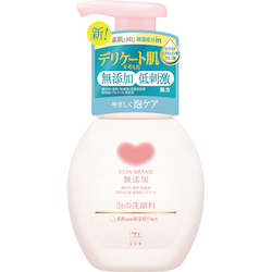 Skincare: Cow Brand Additive-free foam face wash 160mL