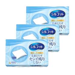 Skincare: 【on sale】Unicharm Silcot Velvet Touch Natural Cotton 82 Puffs*3 boxes