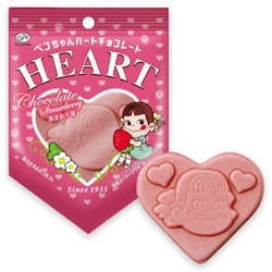 fujiya heart chocolate strawberry 1 piece