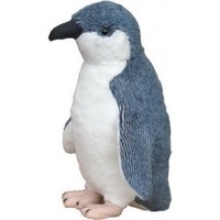 Blue penguin soft toy with sound (15 cm)