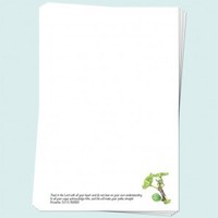 Adult, community, and other education: Katydid writing paper (white)