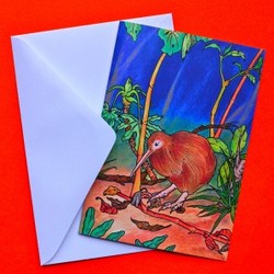 Christopher kiwi greeting card