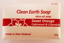 Soaps: Sweet Orange, Cedarwood & Calendula Soap