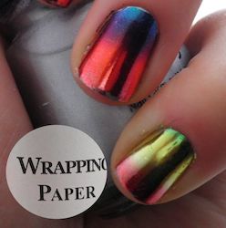 Nail Art Foils Micro Glitter And Rhinestones: Wrapping Paper Nail Foil