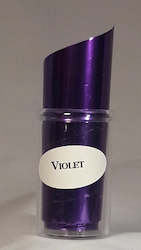 Nail Art Foils Micro Glitter And Rhinestones: Violet Nail Foil