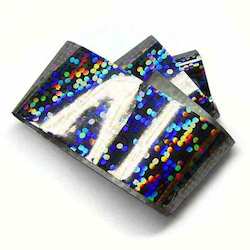 Nail Art Foils Micro Glitter And Rhinestones: Silver Dots Nail Foil