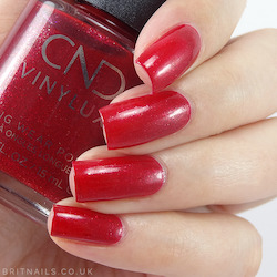 Sexy Reds: CND VINYLUX - Kiss of Fire #288