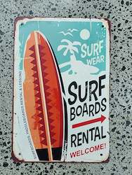 Gift Boxes: SURF TIN SIGN
