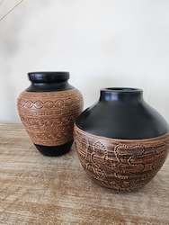 Terracota Borneo Vase