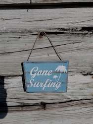Gone Surfing  Balinese Sign