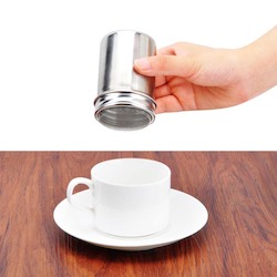Coffee Stainless Chocolate Shaker Cocoa Flour Icing Sugar Powder Sifter Lid Shaker Kitchen Tools