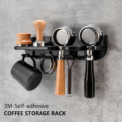 51/54/58mm Wall Mount Coffee Set Storage Rack Puching Free Espresso Coffee Porta…