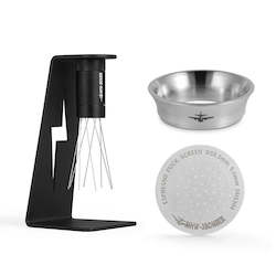Espresso Puck Screen Kit Stainless Steel Dosing Funnel 51/53/54/58mm Magnetic Coffee Needle Stirrer