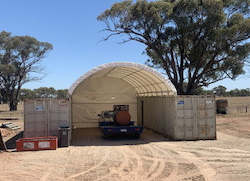 Container Shelters: C2040E - 20 x 40 FT CONTAINER SHELTER - IN STOCK NOW!