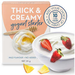 Thick & Creamy Yogurt Starter Culture - 10 Litres
