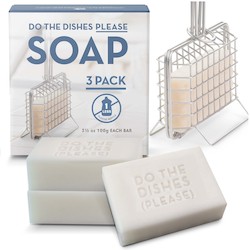 Natural Home: Natural Dish Soap Bars for Washing Dishes - 3Pk