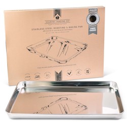 Large Stainless Steel Baking Tray 40.5cm
