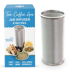 Stainless Mesh Infuser for Glass Jars + Recipe Sheet