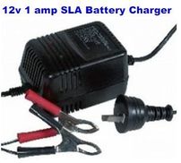 Products: 12 volt 1A sealed lead acid battery charger