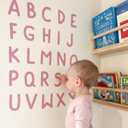 Alphabet letters capital and lower case options