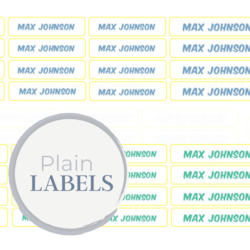 Stick On Labels: Labels - Plain Set (No Logo).