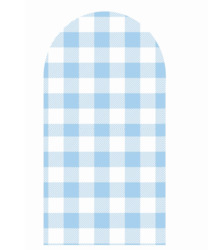Arch Wall Decal Gingham Pattern 3 different colours