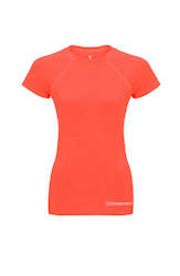 Clothing: The Elements Tee Hi Vis Coral