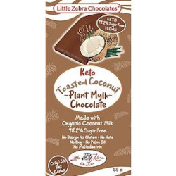 Little Zebra Keto Toasted Coconut Plant Mylk Chocolate