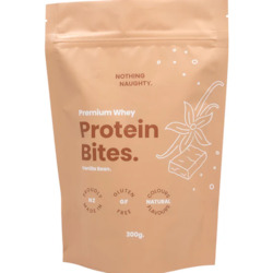 Nothing Naughty Premium Whey Protein Bites Vanilla Bean 300gm